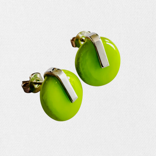 Studs -Lime green disk
