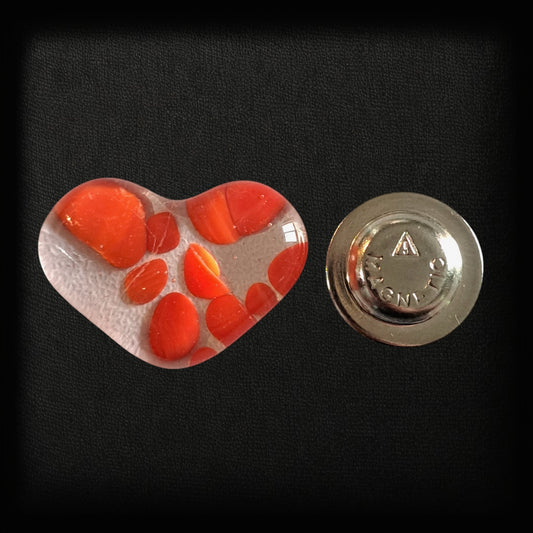 Brooches - Floating Red Bubbles