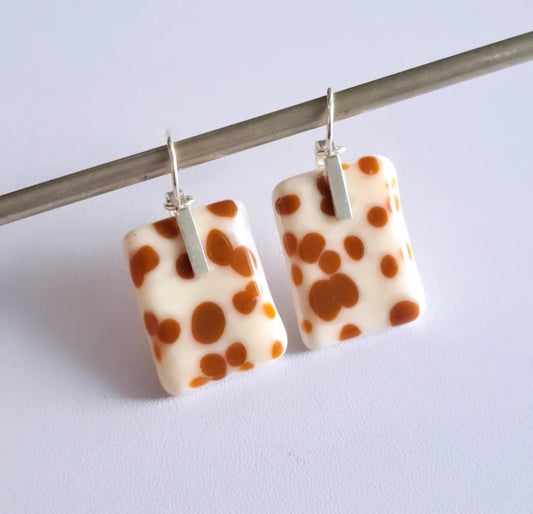 Brown Polka Squares