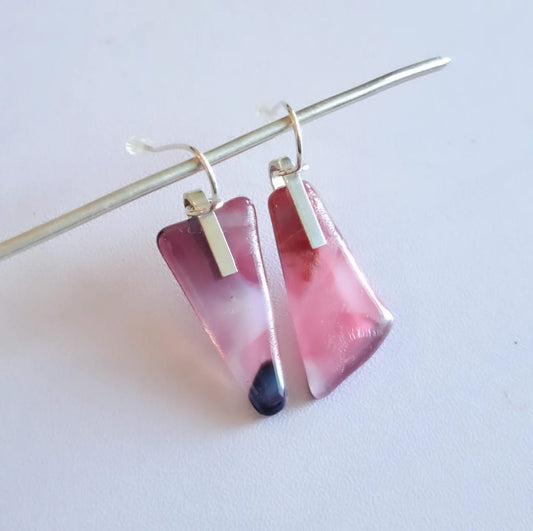 Pink Marble Dangle
