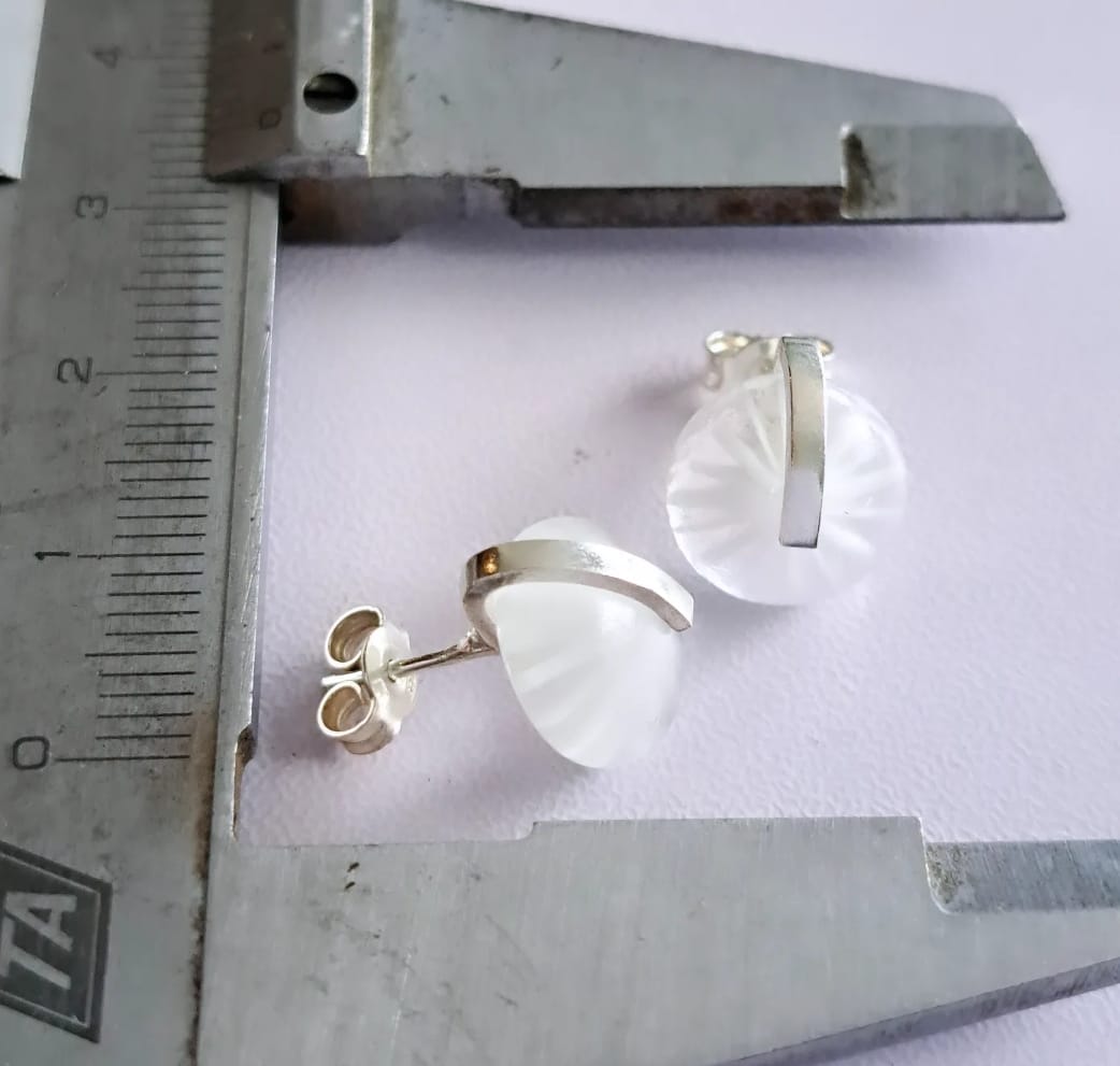 Pure White - Millefiori Stud