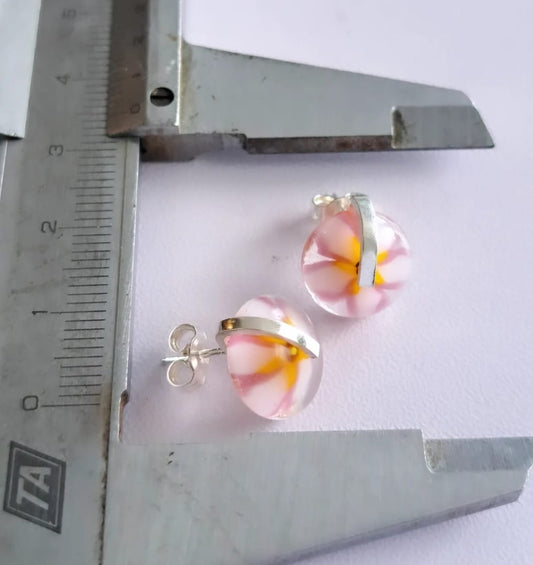 Pink - Millefiori Stud