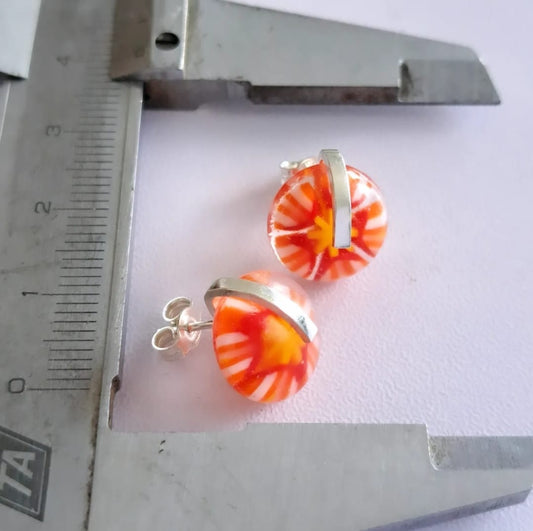 Fire - Millefiori Stud