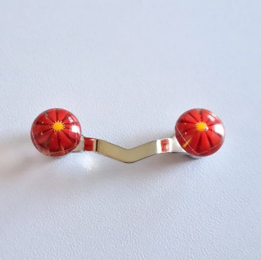 Red millefiori
